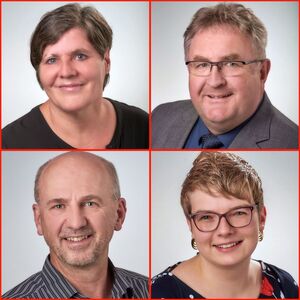 von links oben: Kirsten Reiter, Gerhard Böckl, Robert Mehrl, Tanja Köglmeier